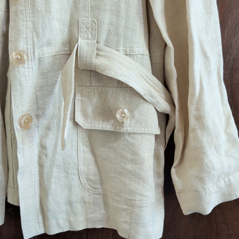 Utility Jacket in Light Tan - Picture 2 of 7